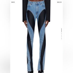 Mugler spiral jeans